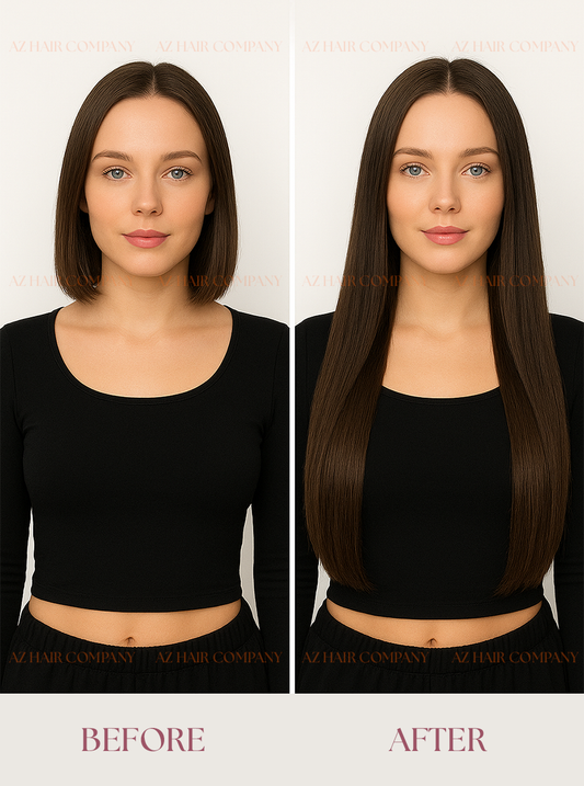 Jet Black (#1) Genius Weft Hair Extensions 100g