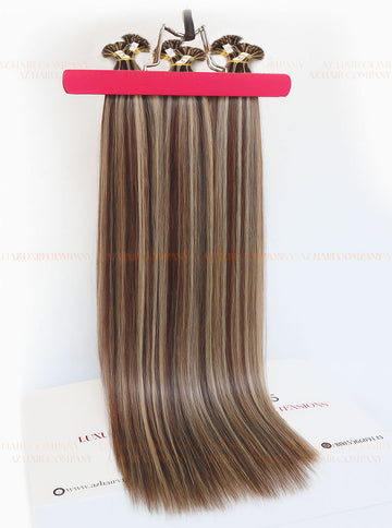 Highlight (#2ash/8ash) Flat Tip Hair Extensions 100g