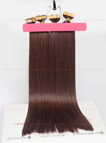 Dark Brown (#2C) Tape - In Hair Extensions 100g
