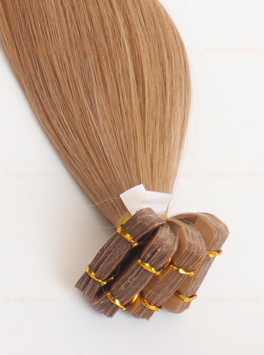 Light Brown (#4) Regular Tape In Hair Extensions 100g