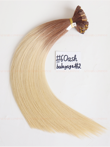 Balayage (#60ash/#2) Regular Tape In Hair Extensions 100g