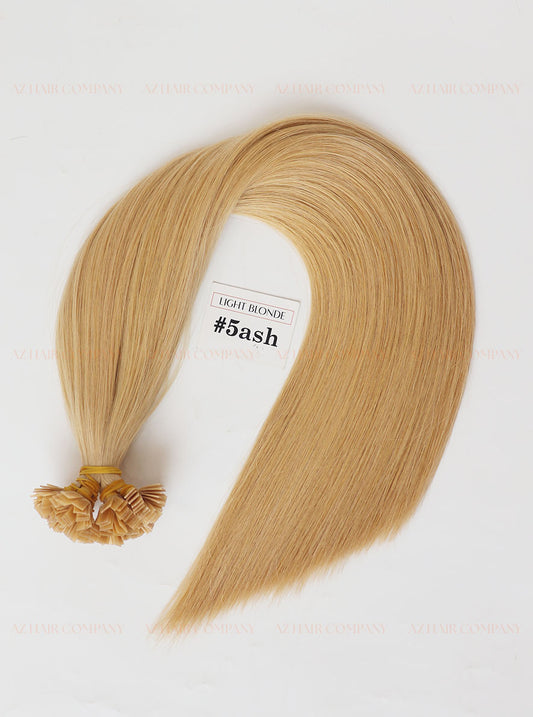 Light Brown (#5ash) Flat Tip Hair Extensions 100g