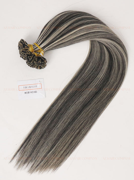 Highlight (#1B/#18B) Flat Tip Hair Extensions 100g