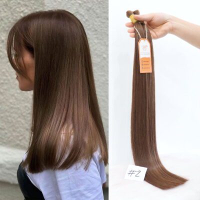 Vietnam Bulk Straight Hair Extensions #2 Color