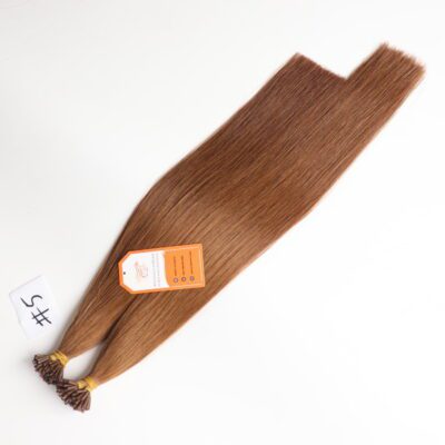 Vietnamese Human Hair #5 Color I Tip Straight Extensions