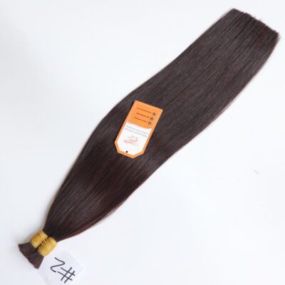 Bulk human Hair Extensions #2 Color Vietnamese Best Quality