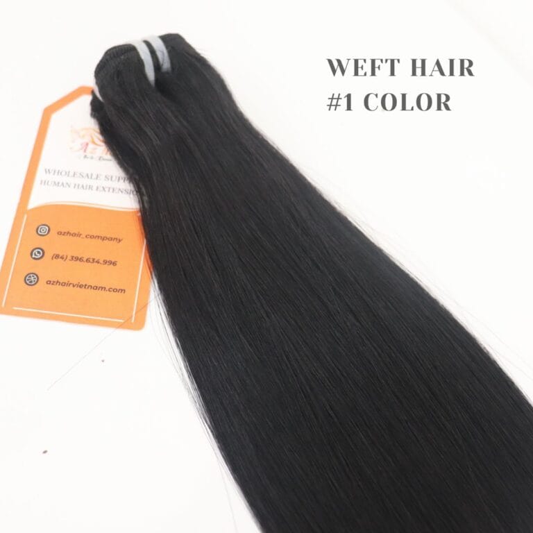 Weft Hair #1 Color Wholesale Price Large Stock Top Quality 100% Human Hair