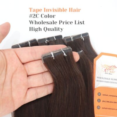 100% Vietnamese Raw Hair Tape Invisible In Hair Extension #2C Color