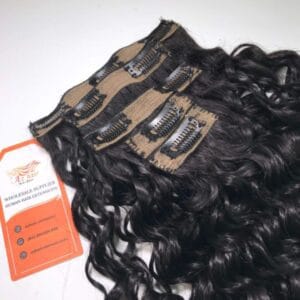 12A Grade Virgin Hair High Quality Water Curly Clip-In Hair Extensions Vietnamese