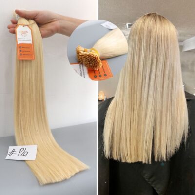 Light Blonde I Tip #Pla Color Hair Extensions Vietnamese 100% Human Hair