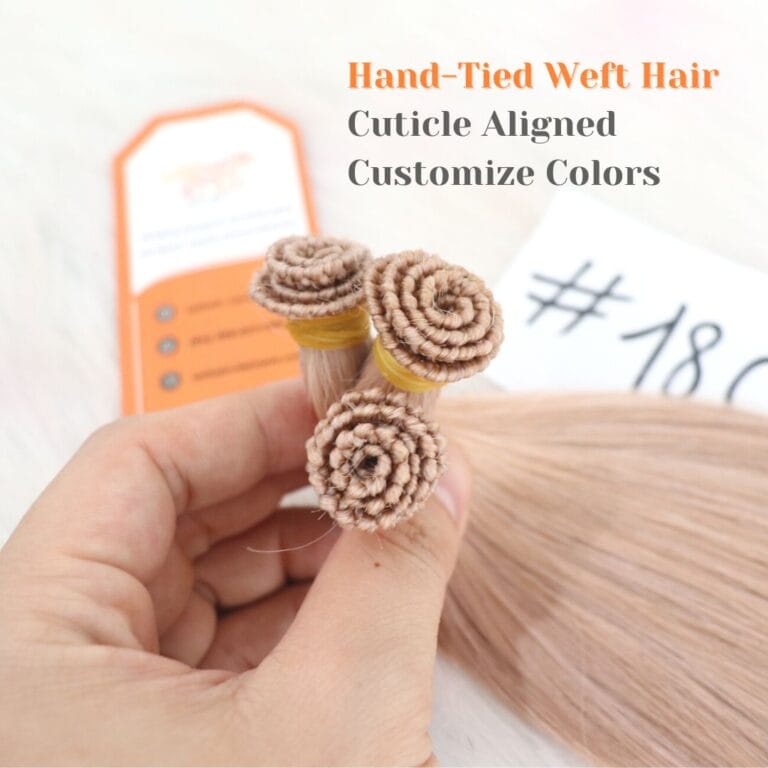 Human Hair Extensions Hand-Tied Weft #18C Hair Cheap Wholesale Price