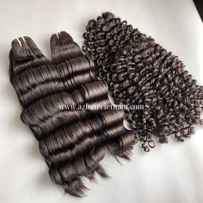 100%-Human-Hair-Natural-Color-Weft-Water-Wavy-&-Curly-Wholesale-Price