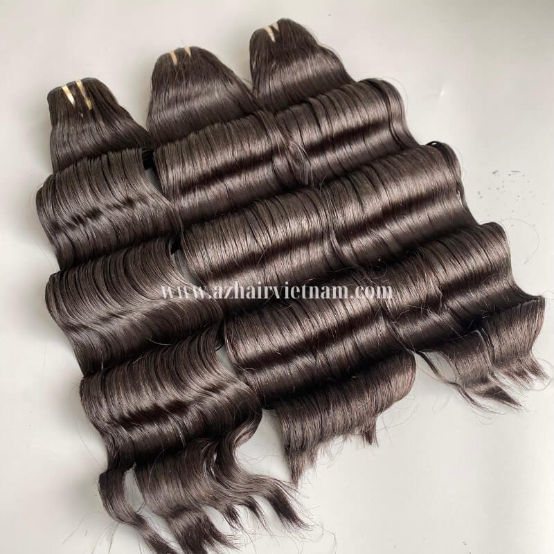 100%-Human-Hair-Natural-Color-Weft-Water-Wavy-&-Curly-Wholesale-Price