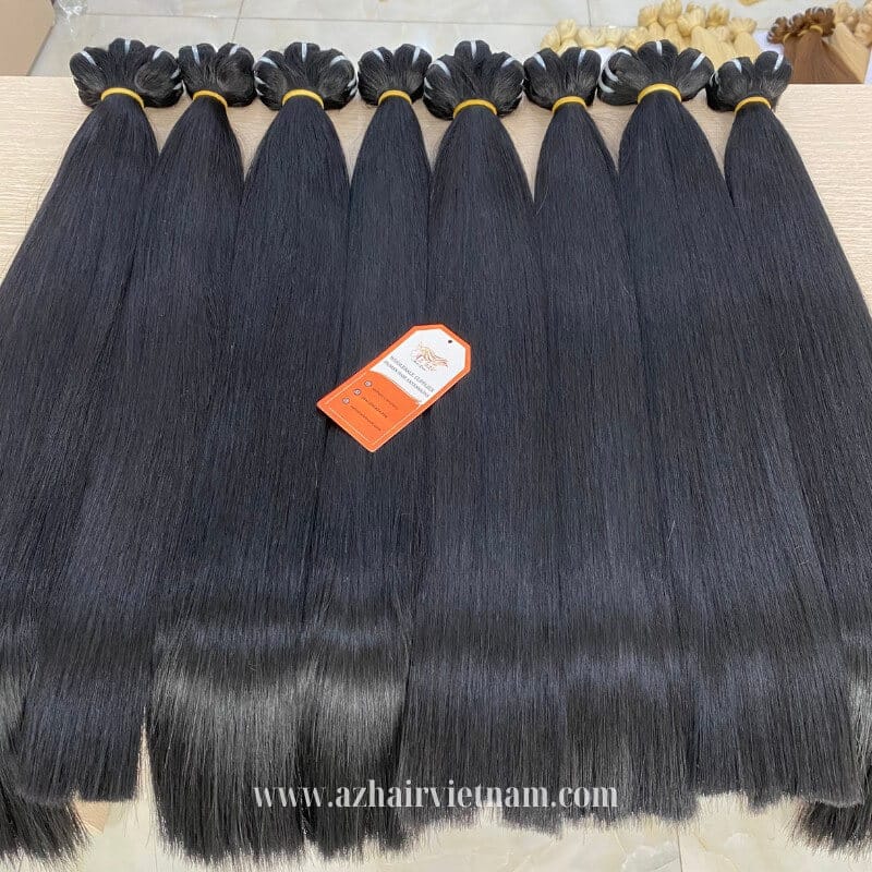 Bone-Straight-Weft-100%-Human-Hair-Extensions-Natural-Color-Factory-Price
