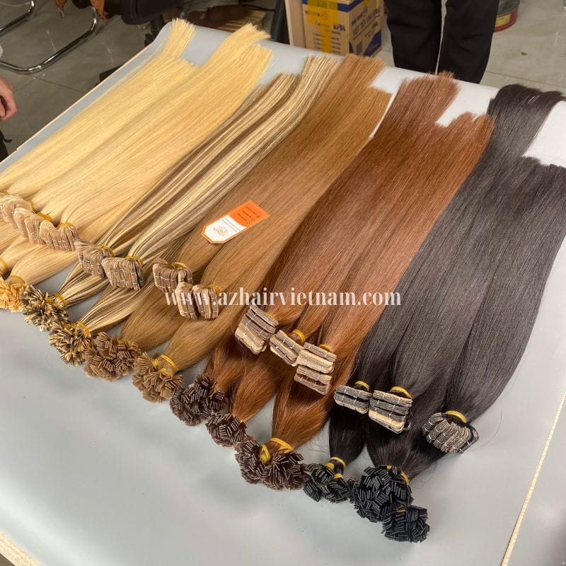 Premium-Quality-Hair-Extensions-100%-Human-Hair-No-Mix-Synthetic-Fiber-Wholesale-Price