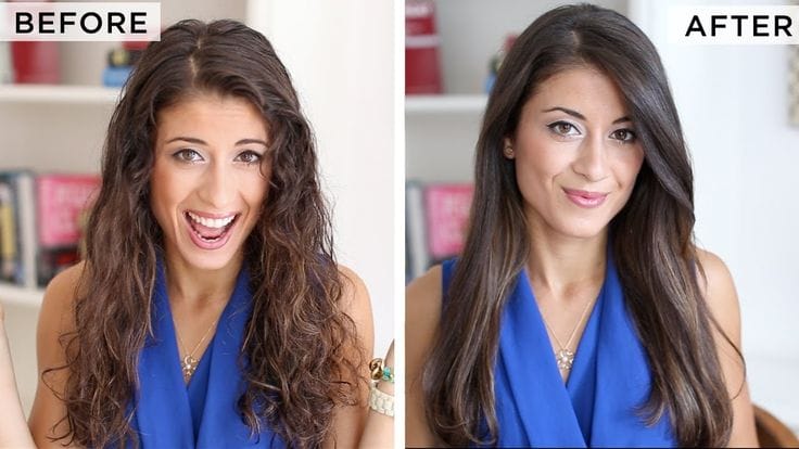 Straighten-Your-Hair-Without-Heat-To-Achieve-An-Elegance-Silky-Straight-Hair