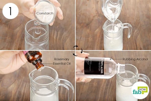 diy spray dry shampoo step 1