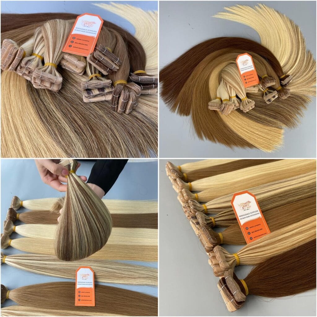 AZ tape in hair extensions