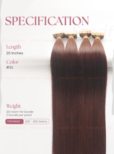 Wholesale-20-inches-Premium-Vietnamese-Glue-in-Hair-Extensions-Color-#2C-