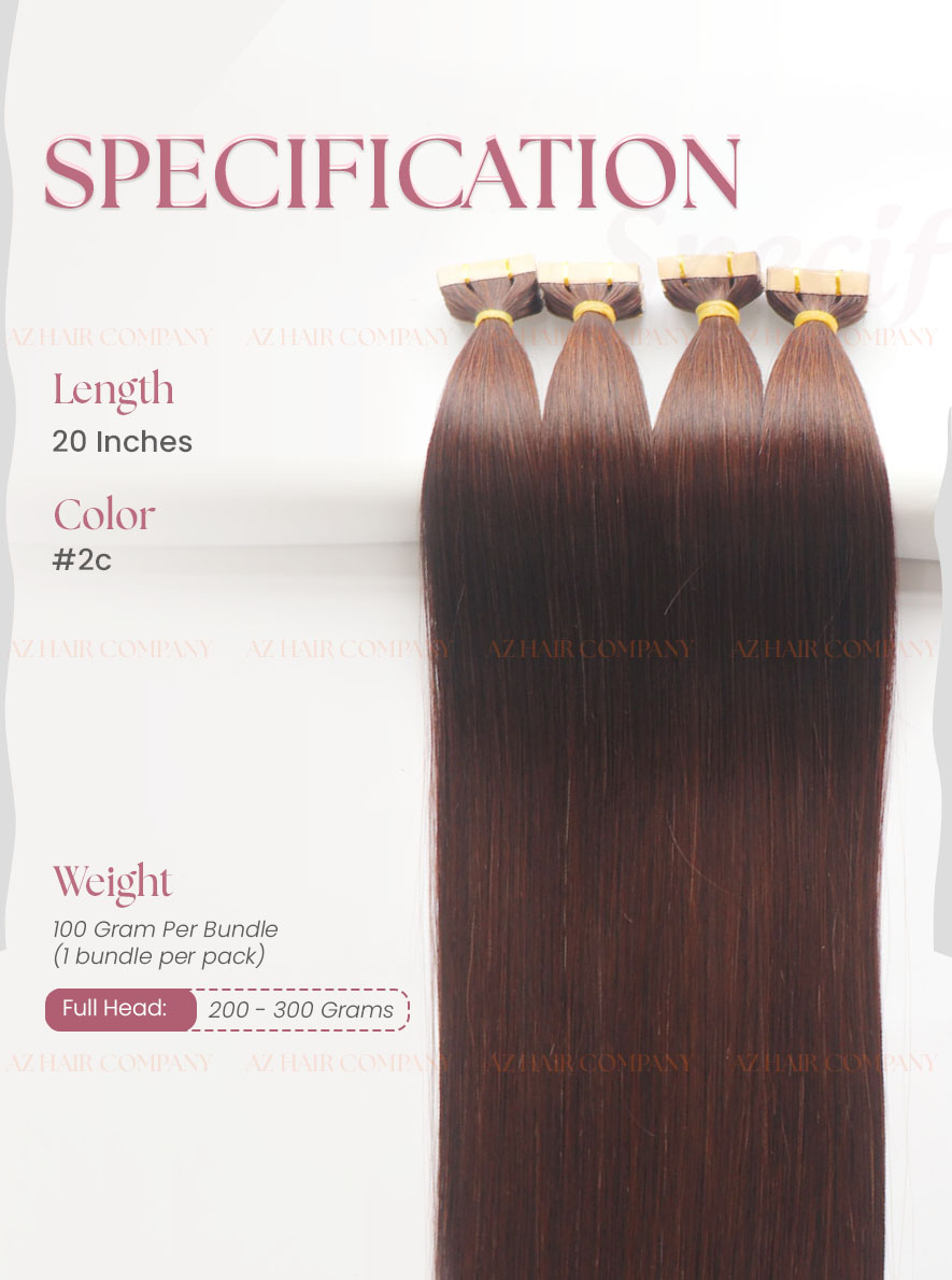 Wholesale-20-inches-Premium-Vietnamese-Glue-in-Hair-Extensions-Color-#2C-