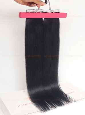 Super Quality A+++ Jet Black Color Tape-In Hair Factory Price