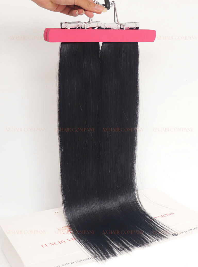 Super Quality A+++ Jet Black Color Tape-In Hair Factory Price