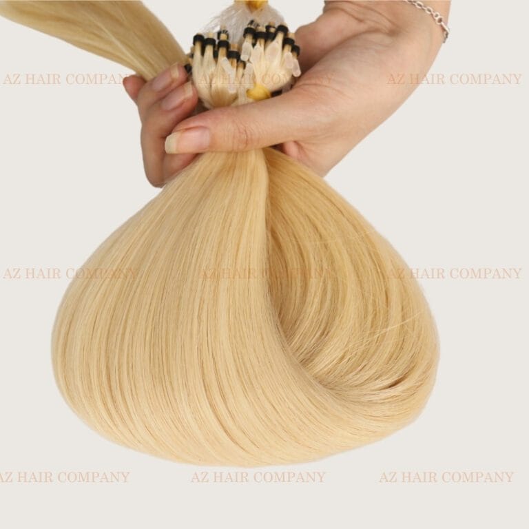 Micro Loop Hair Extensions Color #613 Natural Volume and Premium Hair Extensions