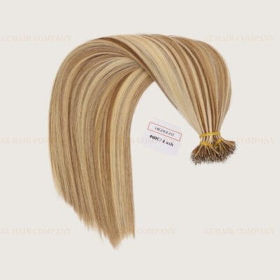 Premium Vietnamese Nano Tip Hair Extensions Highlight #60C/4ash