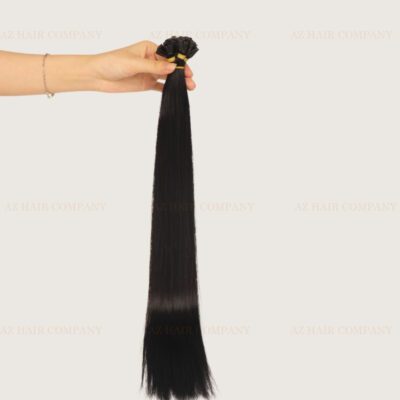 V Tip Hair Extension #1 Color - High Quality and Long-lasting