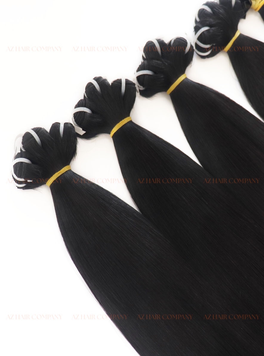 Vietnamese-12A-Machine-Weft-Extensions-Color-#1-Premium-Quality-3