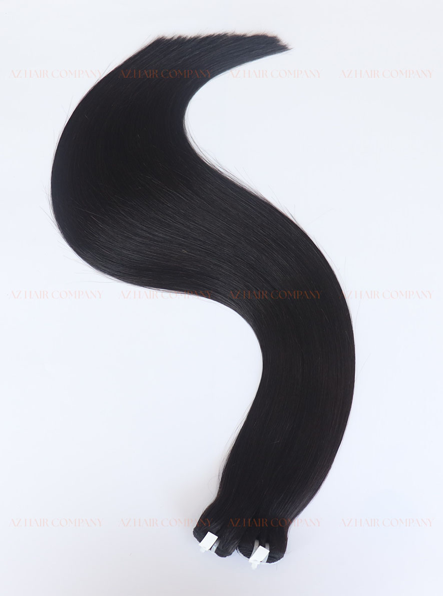 Vietnamese-12A-Machine-Weft-Extensions-Color-#1-Premium-Quality-4