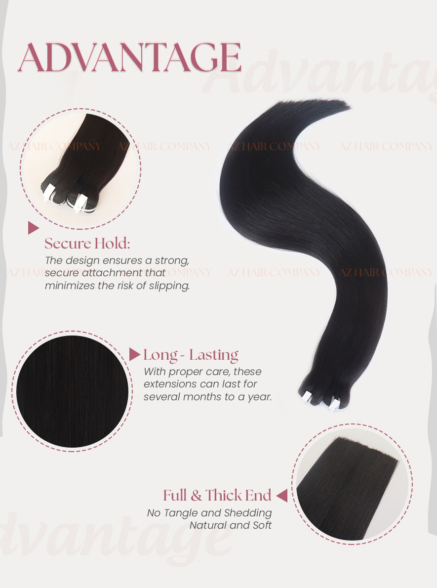 Vietnamese-12A-Machine-Weft-Extensions-Color-#1-Premium-Quality-Advantage