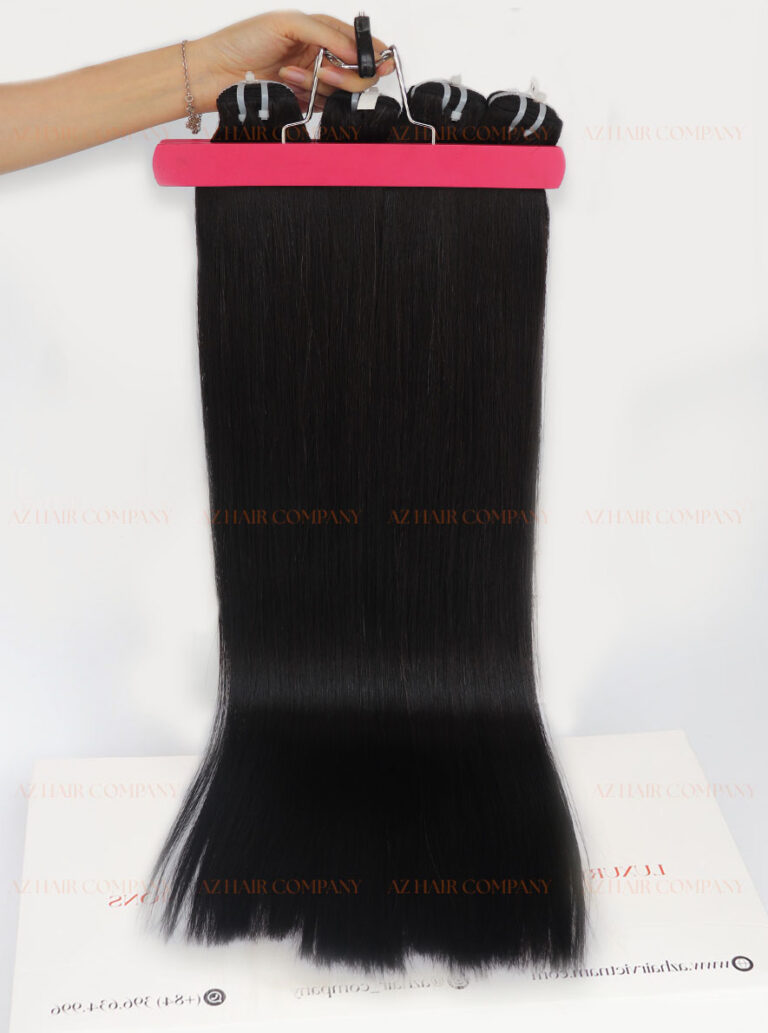 Vietnamese-12A-Machine-Weft-Extensions-Color-#1-Premium-Quality-Cover