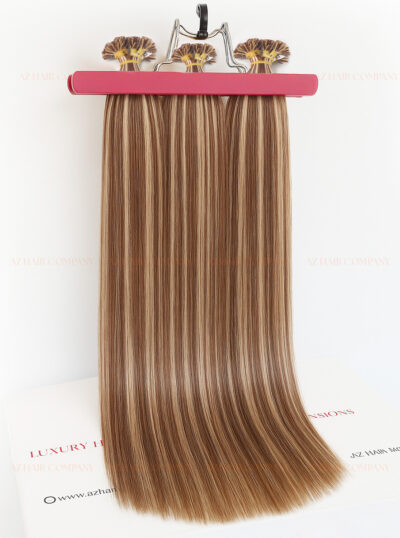 Flat-Tip Extensions Highlight Color #3/#613Vietnamese Hair